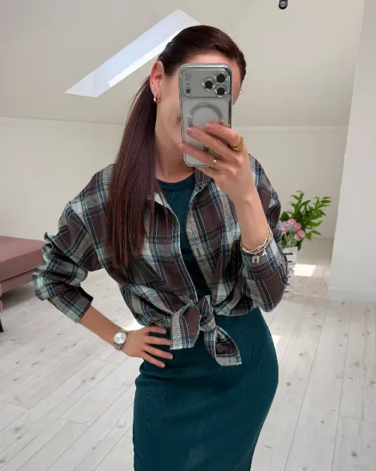 Купити жіноче плаття рубчик та жіночу фланелеву сорочку недорого в Україні. Одеса - фото 7