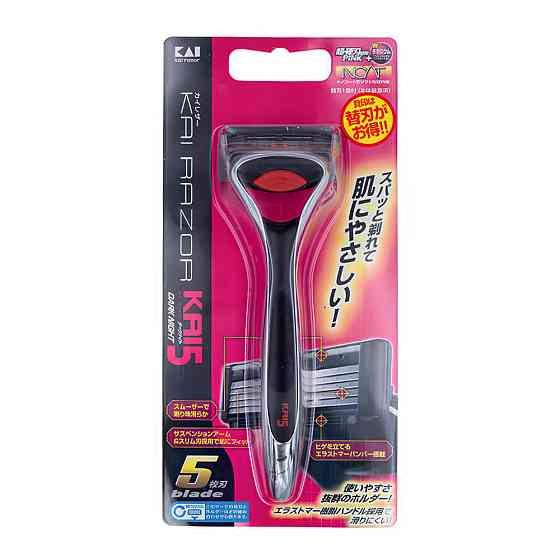Бритва чоловіча 5 лез КАІ-5 + тримач чорний Kai razor Київ