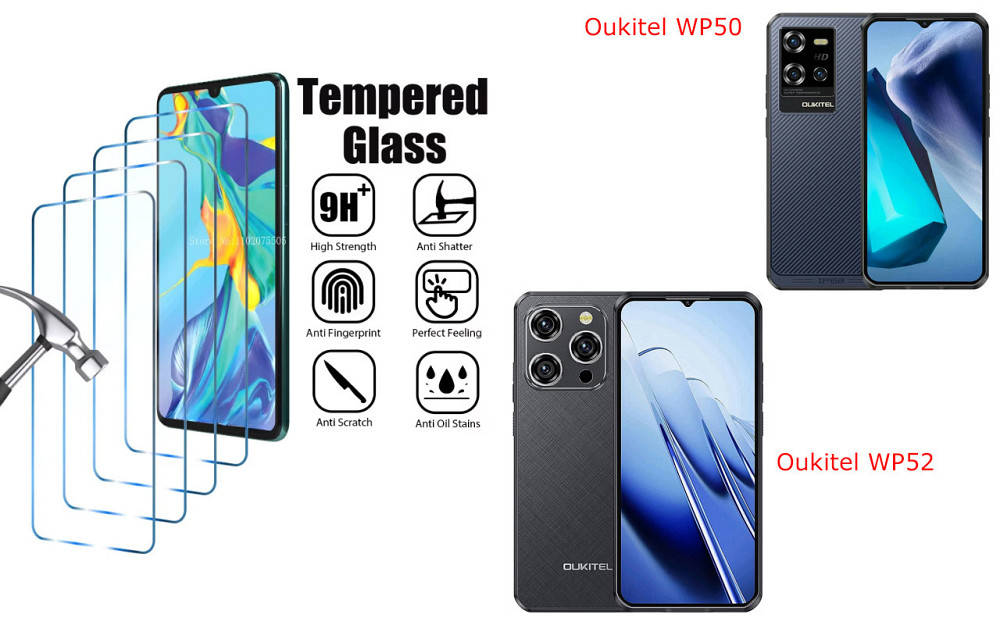 Захисне скло ArmorGlass для Oukitel WP50, Oukitel WP52 – стійке до подряпин та ударів Київ - фото 1
