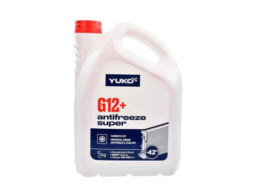 Антифриз ANTIFREEZE-42 (Super G12 CARBOXYLATE) красный 5кг ТМ Yuko Solmir Киев - изображение 1
