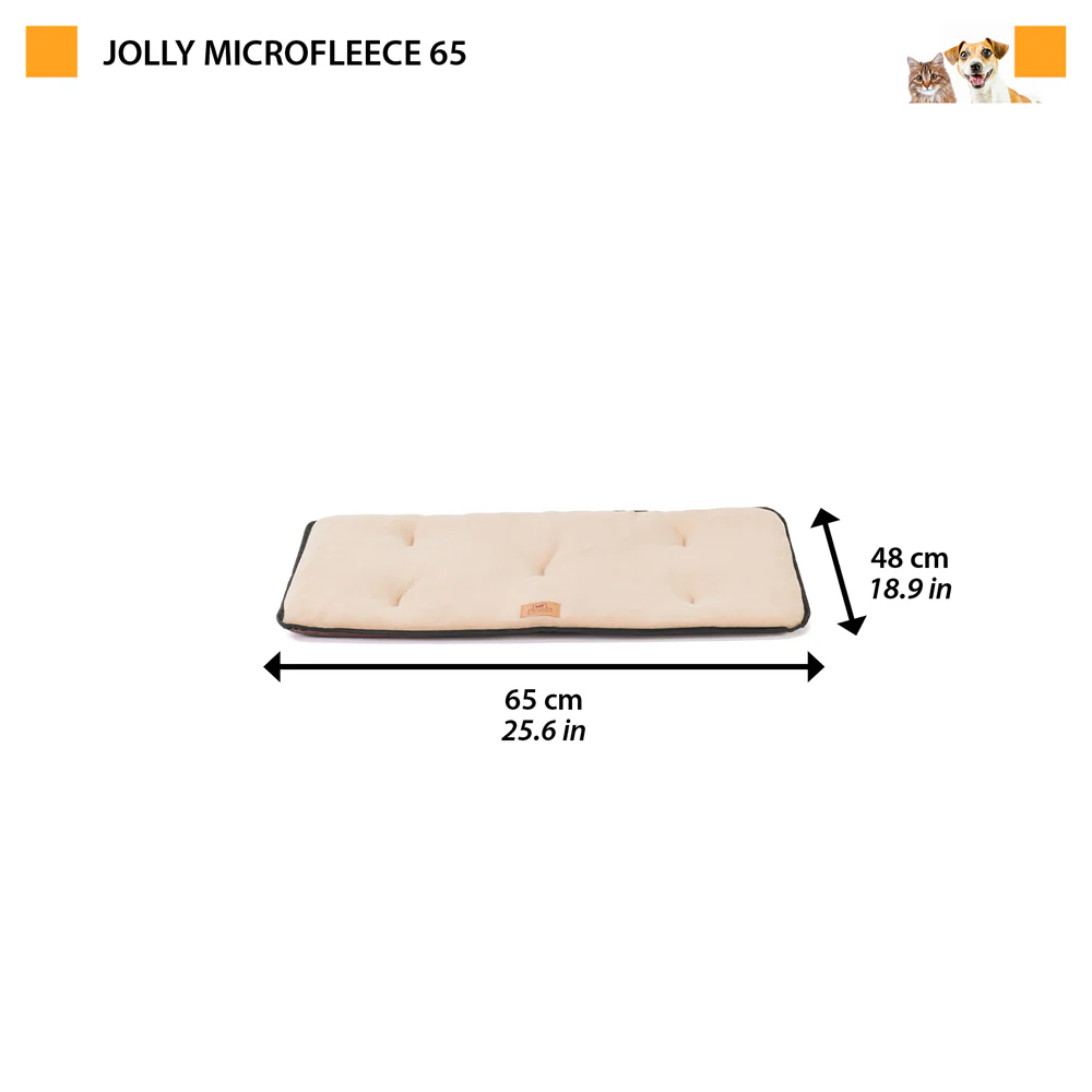 Матрас-подстилка для собак Ferplast Jolly Microfleece (Ферпласт Джолли Микрофлис) 65 x 48 cм - 65, Серый Запорожье - изображение 2