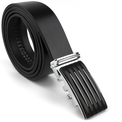 Ремень Vintage Мужской с автоматической пряжкой полоска Черный (20301) Винница - изображение 5