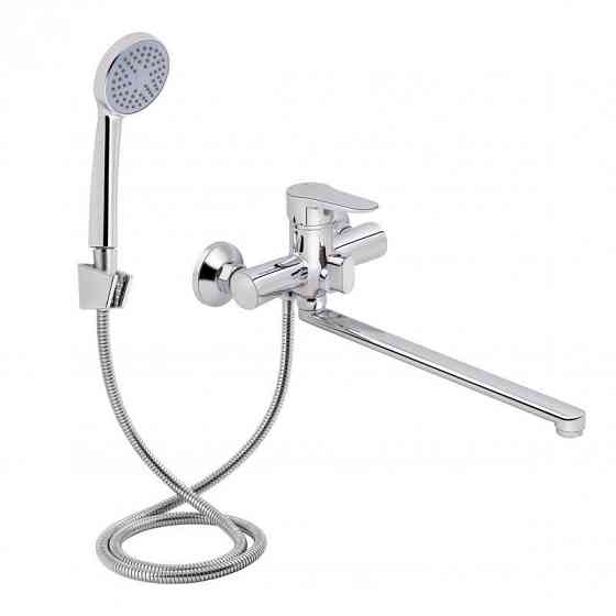 Змішувач для ванни Lidz (CRM) 14 34 005-1 New з душовим гарнітуром (LIDZCRM14340051) Київ