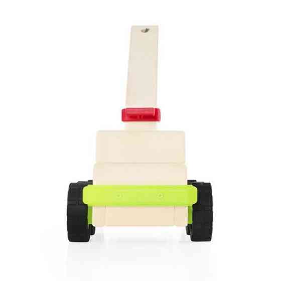 Велика машинка Guidecraft Block Science Trucks Стінобитна машина дерев'яна 45 см (G7533) Харків