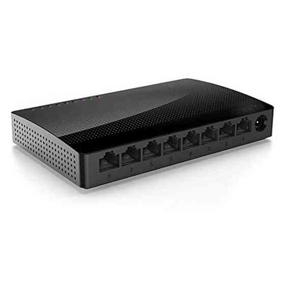 Коммутатор (свитч) Tenda SG108 (Черный, 8 LAN портов, 10/100/1000 Мбит/с) Николаев