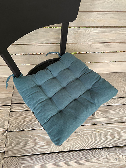 Подушка для стільців (40x40х5 см) Decorator Sparta колір сіро-блакитний 84-072 Київ - фото 3