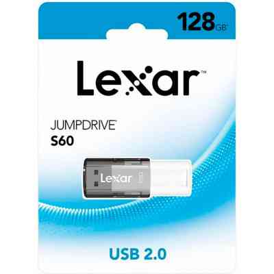 USB флеш накопичувач Lexar 128GB S60 USB 2.0 (LJDS060128G-BNBNG) Вінниця