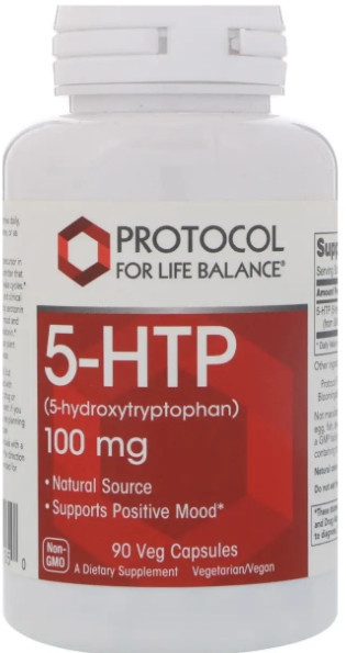 5 -гідрокситриптофан  Protocol for Life Balance 5-HTP 100 мг 90 капс Київ - фото 1