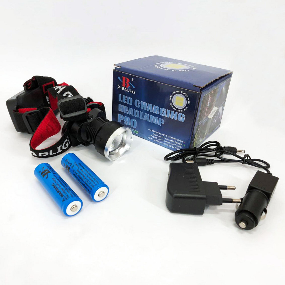 Головной фонарь для активного отдыха X-Balog BL-T07B-P90, Фонарик на голову для роботы GR-41 Ивано-Франковск - изображение 6