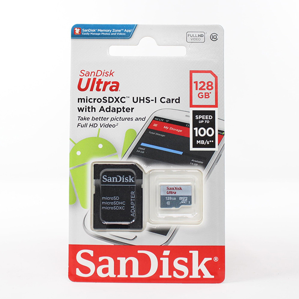 Карта пам'яті SanDisk Ultra 128ГБ microSDXC з адаптером Київ - фото 2