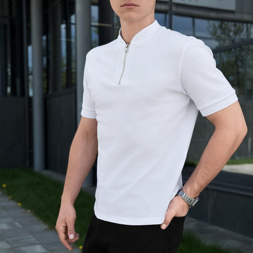 Чоловіче біле поло Pobedov Nexus Київ - фото 2