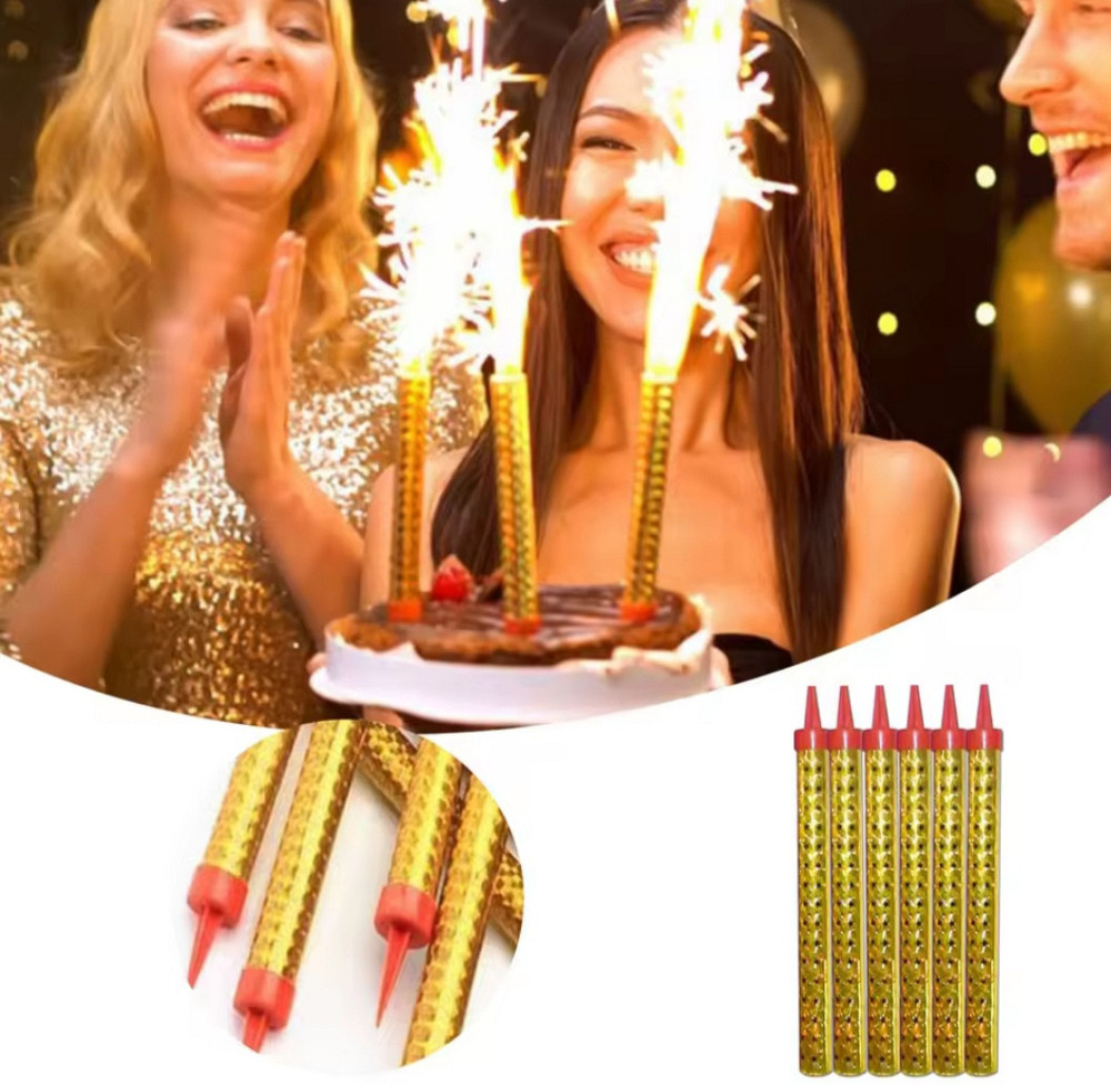 Холодный фонтан свечи для торта 6шт 12см Киев - изображение 1