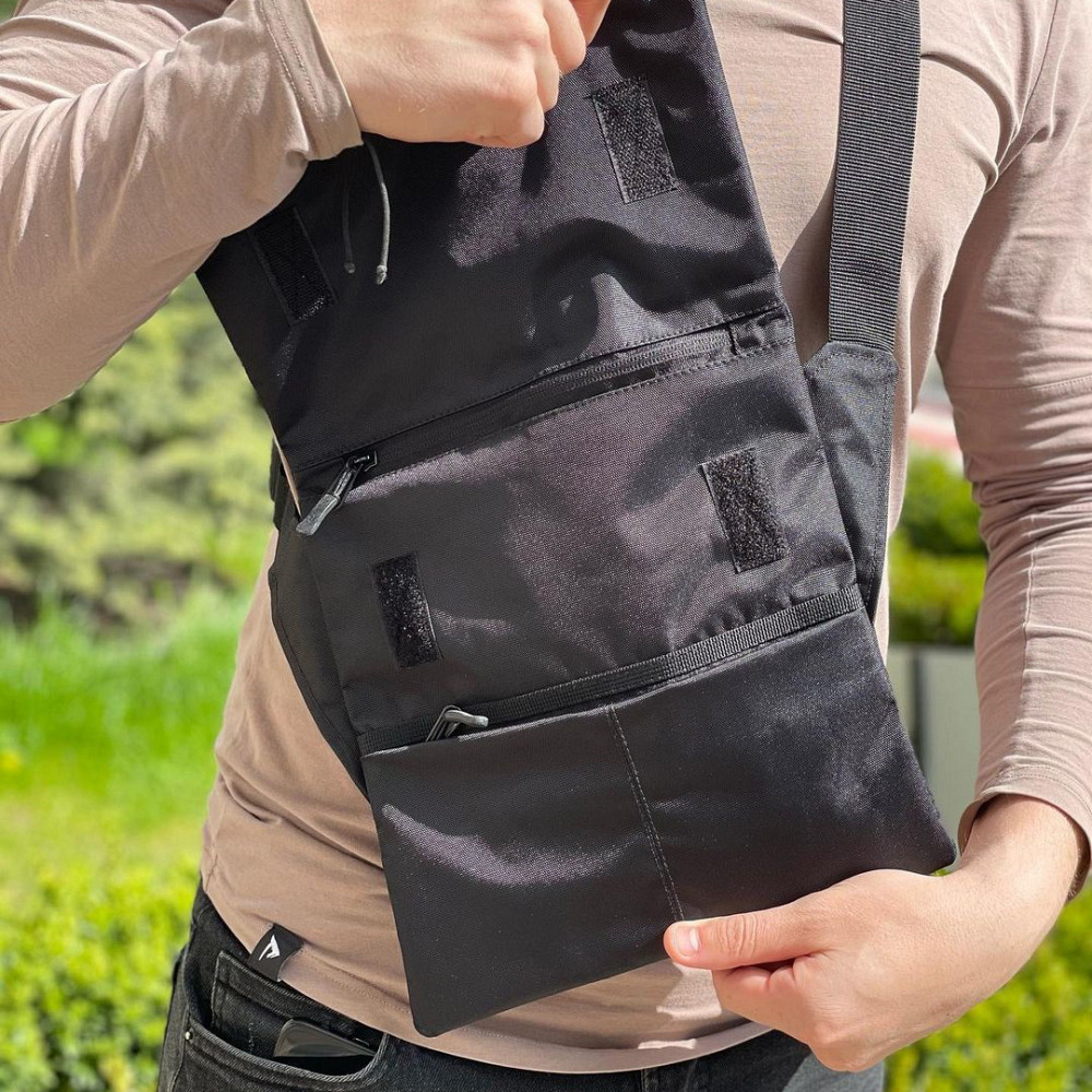 Чоловічі сумки через плече, Сумка нагрудна водонепроникна, Сумка у військовому стилі на плечі AC-70 Львів - фото 6