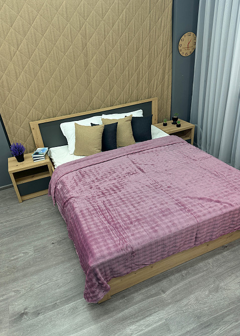 Плед-покривало 200х230 см (+-5см) "Soft Night" Бузковий (87-212) Київ - фото 6
