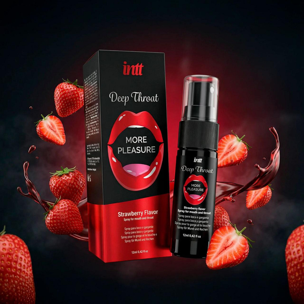 Спрей для глубокого минета Intt Deep Throat Oral Spray Strawberry (12 мл) Sex Aura Киев - изображение 6
