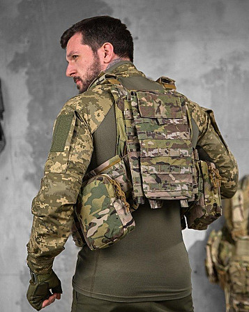 Плитоноска Artex з напашником системою швидкого скидання і 7 підсумками НП4876 Київ - фото 4