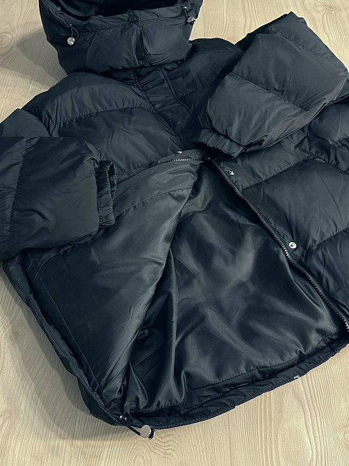 Куртка жіноча Lady Yep 10008 довга оверсайз пуффер з капюшоном чорна, чорний, 42 Київ - фото 13