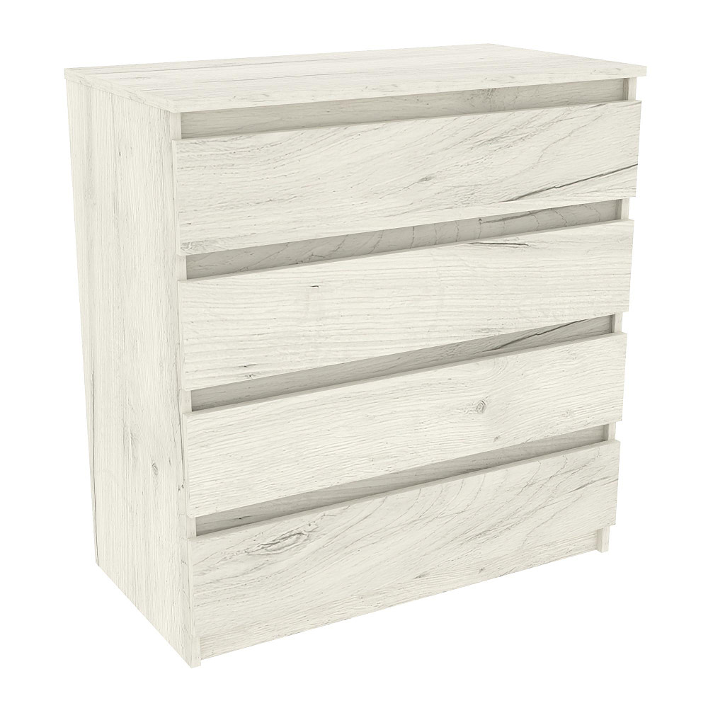 Комод №4, Дуб Крафт Білий, 800/450/850 Львів - фото 1