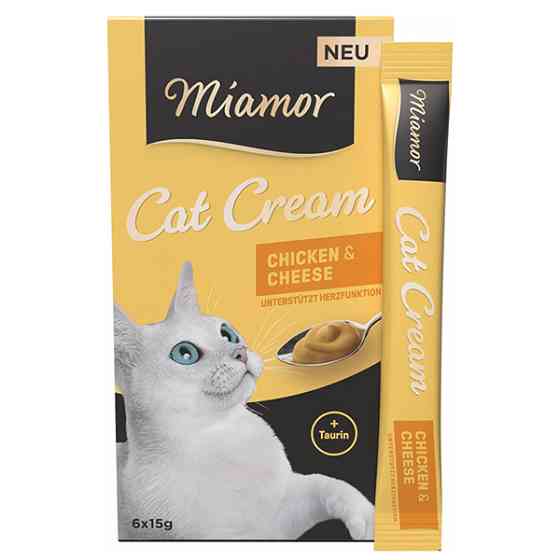 Miamor Cream Chicken & Cheese МИАМОР КУРИЦА С СЫРОМ крем жидкое лакомство для котов Киев