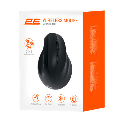 Мышка 2E MF325 Silent Wireless/Bluetooth Black (2E-MF325WBK) Винница - изображение 9