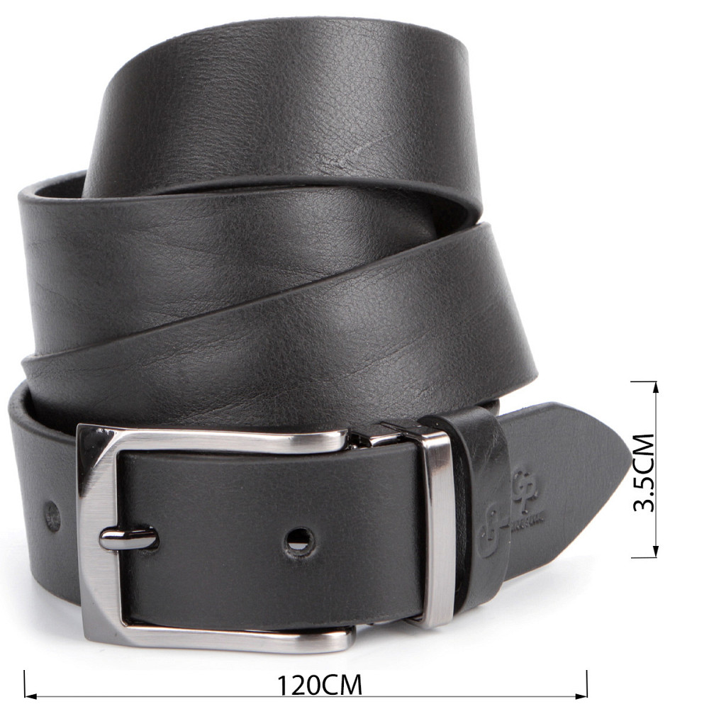 Ремень мужской GRANDE PELLE 00872 Черный Киев - изображение 4