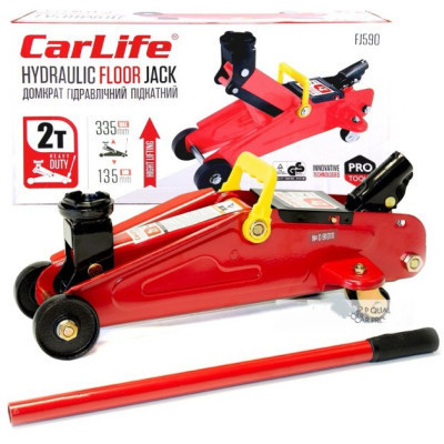Домкрат CarLife підкатний 2т, 135-335мм (FJ590) Вінниця - фото 2
