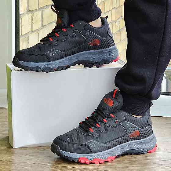 Мужские Кроссовки The North Face Черные с Красным Норт Фейс (размеры: 40,41,42,44) ВидеоОбзор Днепр