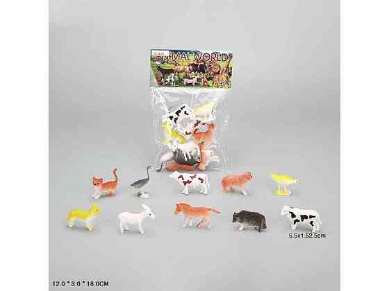 Тварини 12*3*18см свійськи 10шт арт.828 ТМ 7TOYS Київ