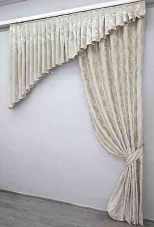 Шторка с ламбрекеном VR-Textil № 039к Шампань 200х280 см (52-0584) Киев