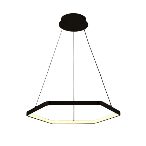 Люстра підвісна світлодіодна Sirius LCD3024 BK чорна Коломия