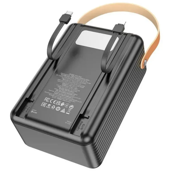 Power Bank Borofone BJ32 80000 mAh з кабелями та швидкою зарядкою USB Type-C, Type-C - Lightning Одеса - фото 2