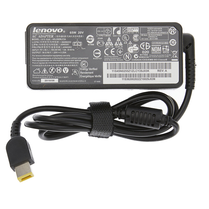 Блок живлення Lenovo 20 V 3.25 A (штекера: 5.5х2.1) Луцьк - фото 1