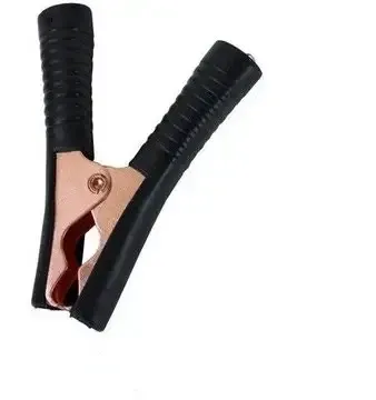 Зажим (крокодил) аккумуляторный 100А, gold, длина 90мм, чёрный Полтава - изображение 1