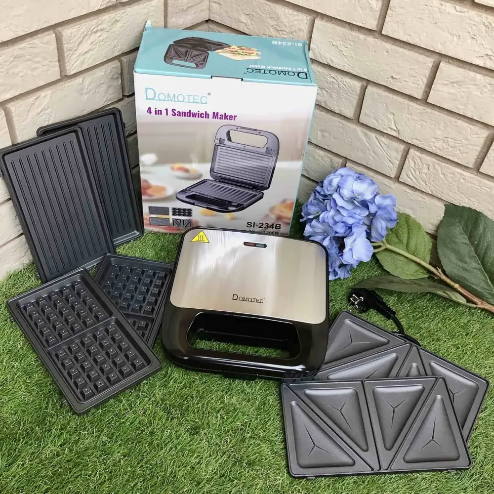Вафельница-сендвичница 4в1 Domotec SI-234B 1200w Коломия - фото 1