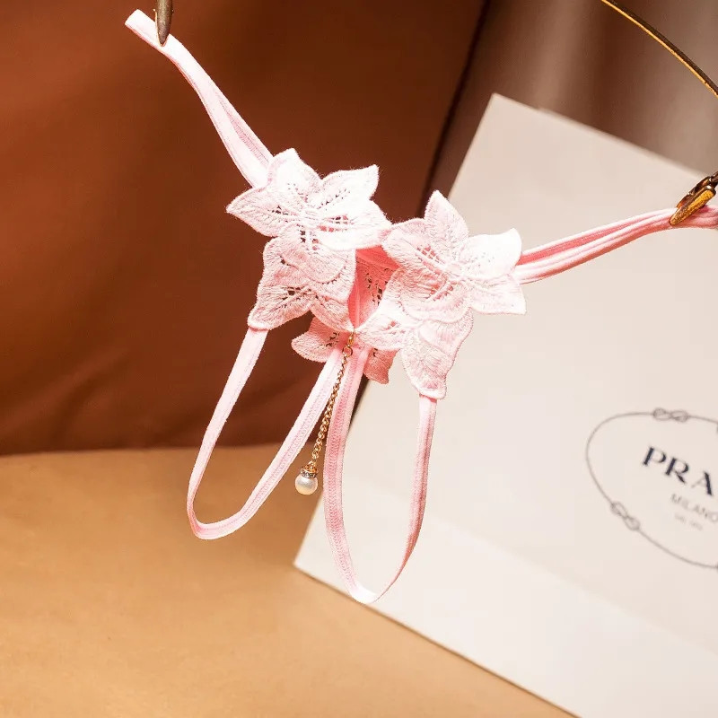 Трусы с бусинкой женские сексуальные 42 розовый Киев - изображение 1