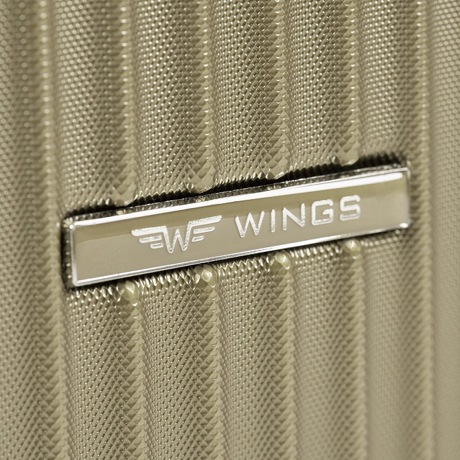 Валіза пластикова WINGS SWL01середня шампань 65 см Київ - фото 5