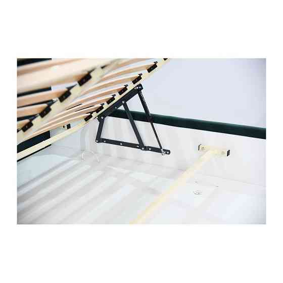 Кровать TaurusDesign Emilia VIP на ножках с дополнительной металлической цельносварной рамой 140x200 темно-синий Киев