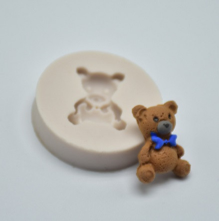 Молд силиконовый Мишка 35 мм серый Киев - изображение 4