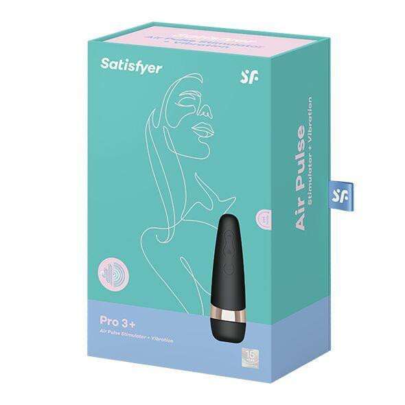 Вакуумный клиторальный стимулятор Satisfyer Pro 3+ Vibration с вибрацией и очень мягким кончиком Sex Aura Киев - изображение 3
