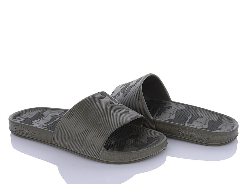 Чоловічі капці для душу басейну шльопанці піна олива Одеса - фото 1