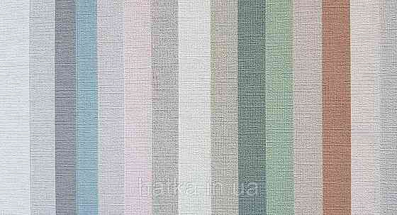 Шпалери вінілові на флізеліні AS creation Tempo метрові однотонні під тканину бавовна дрібна смужка світло-сірі Київ