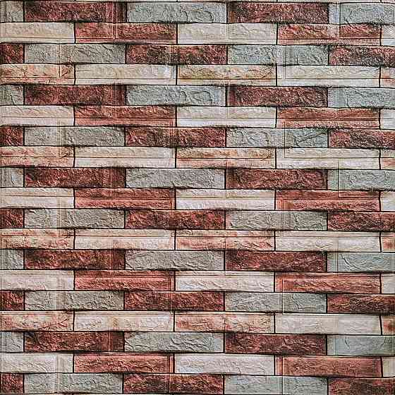 Декоративна панель коричнева цегла піщаник Київ