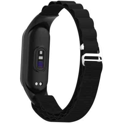 Ремешок для фитнес браслета Armorstandart AlpinaStyle Band для Xiaomi Mi Band 7/6/5/4 Black (ARM64987) Винница