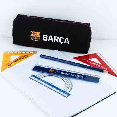 Лінійка Kite набір: лінійка 15 см, 2 косинця, транспортир FC Barcelona (BC25-282) Вінниця