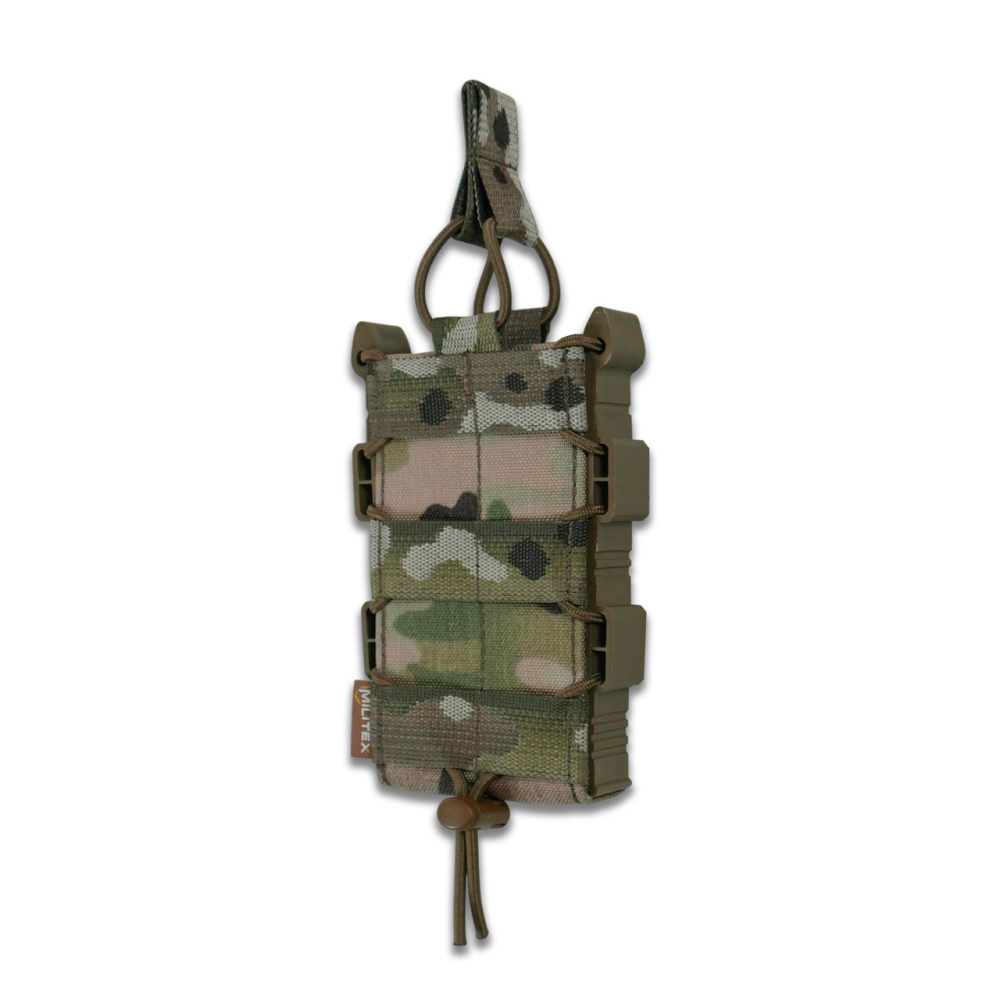 Відкритий тактичний підсумок мультикам для 1 магазину Militex cordura USA Multicam. Підсумки для магазинів Київ - фото 1