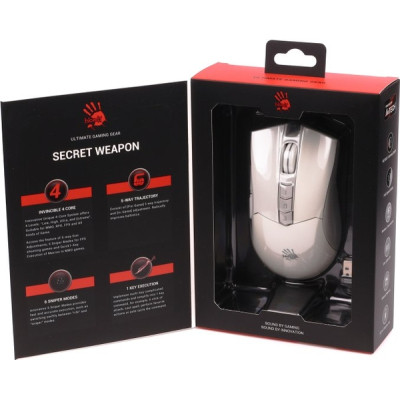 Мышка A4Tech Bloody R90 Plus Wireless Greyish White (4711421001731) Винница - изображение 4