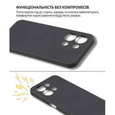 Чехол для мобильного телефона BeCover Silicone Poco C85 4G Black (714675) Винница