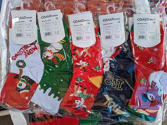 Шкарпетки жіночі новорічні в наборі з 5 шт.. Розмір 36-41 COALA BM6360 Київ