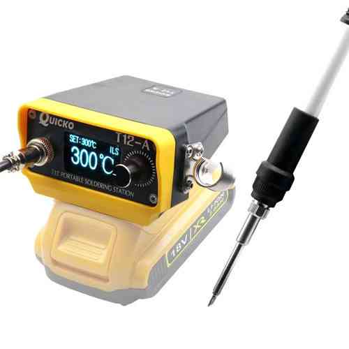 Портативна паяльна станціяа Quicko T12 A 72Вт 12 24В OLED STM32 Dewalt 18 20В T12 роз'єм жала GX12 5 Київ