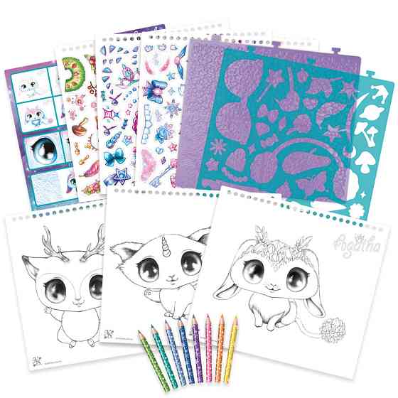 Набір для творчості Скетчбук: Зіркові друзі Nebulous Stars 11141 з олівцями Вінниця